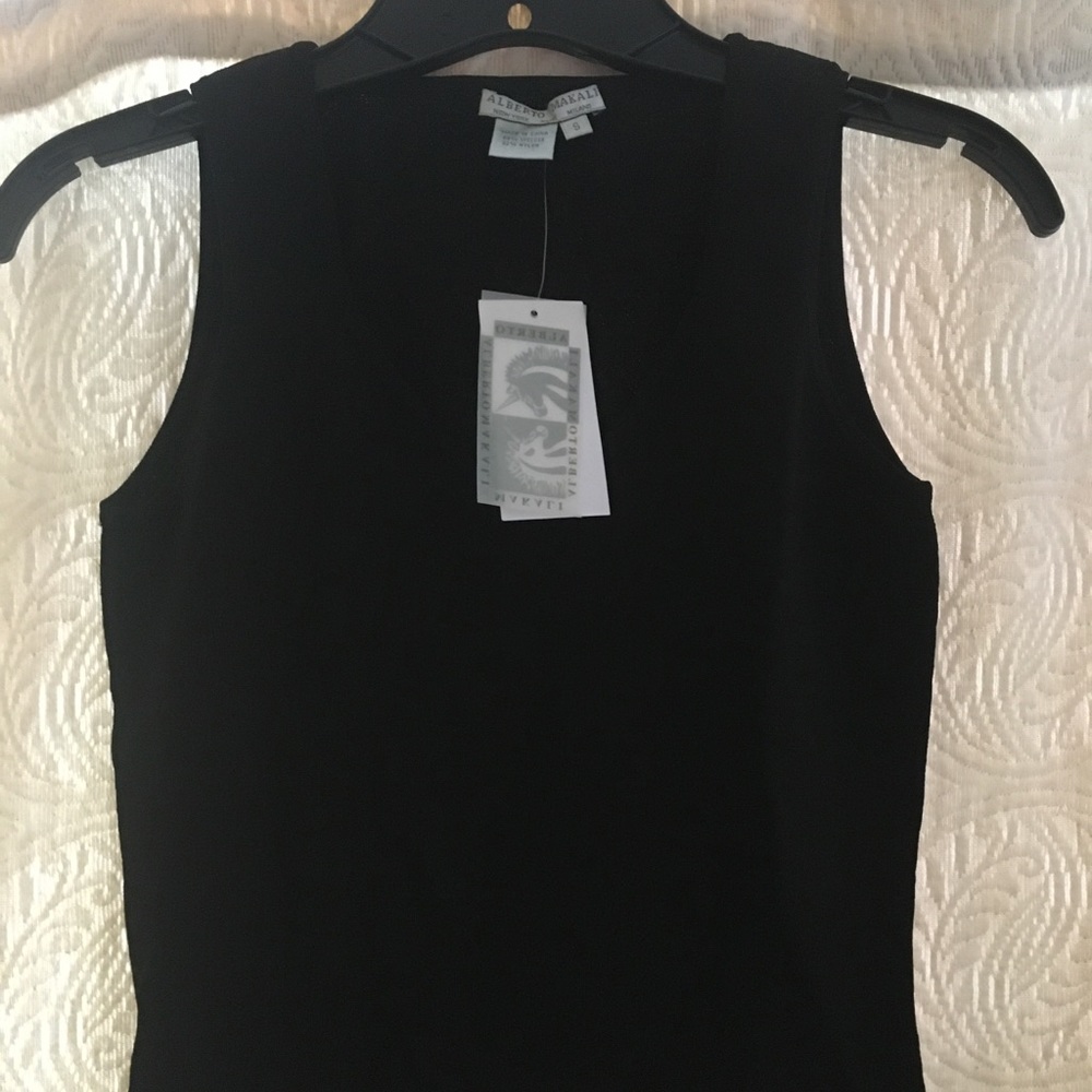 Alberto Makali black  knitted top size S